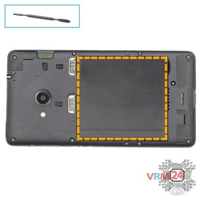 How to disassemble Microsoft Lumia 535 DS RM-1090, Step 2/1