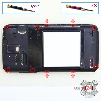 How to disassemble Huawei Ascend D1 Quad XL, Step 2/1