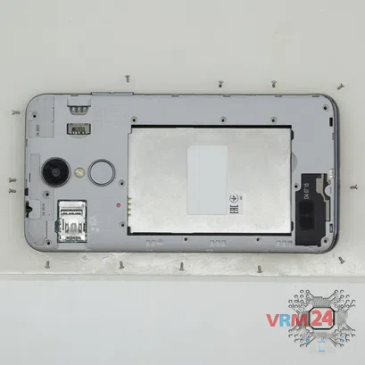 How to disassemble LG K7 (2017) X230, Step 3/2