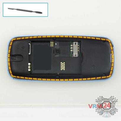 How to disassemble Nokia 105 TA-1010, Step 4/1
