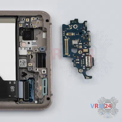How to disassemble Samsung Galaxy S21 SM-G991, Step 11/2