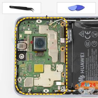 Cómo desmontar Huawei Nova 13i, Paso 18/1