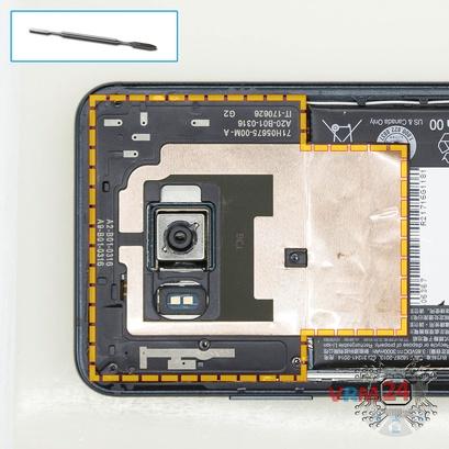 How to disassemble HTC U11, Step 4/1