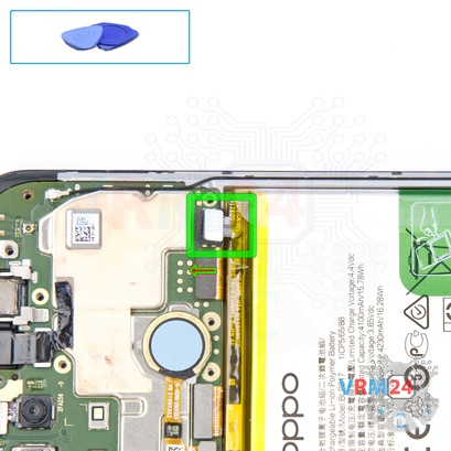 How to disassemble Oppo A15s, Step 7/1