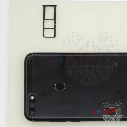 How to disassemble Huawei Honor 7C Pro, Step 1/2