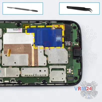 Como desmontar Motorola Moto G (1st gen) XT1032, Passo 7/1