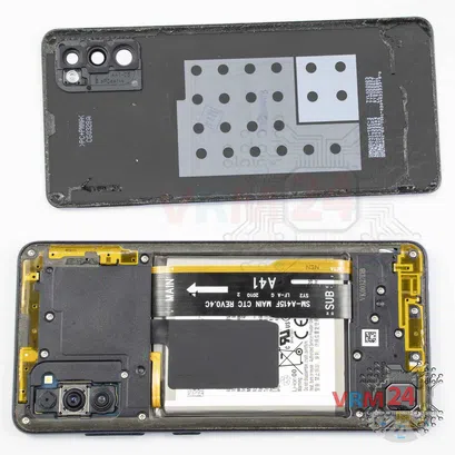 Cómo desmontar Samsung Galaxy A41 SM-A415, Paso 3/2