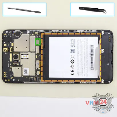 How to disassemble Meizu M3 Note M681H, Step 6/1