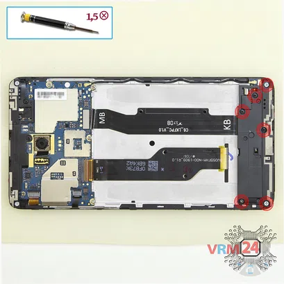 How to disassemble Xiaomi RedMi Note 4X, Step 6/1