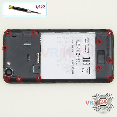 How to disassemble Micromax Bolt Q338, Step 3/1