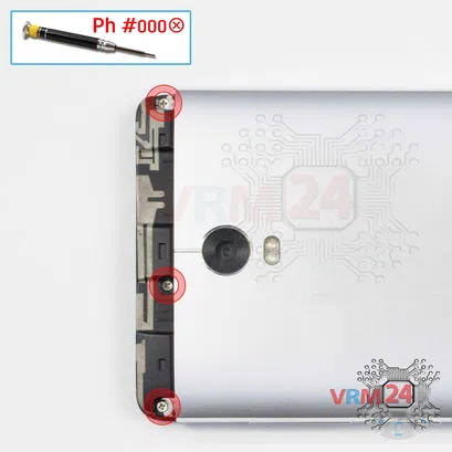 Como desmontar Lenovo Vibe P1, Passo 4/1