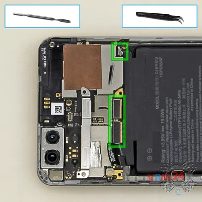 Cómo desmontar Asus ZenFone 3 Zoom ZE553KL, Paso 10/1