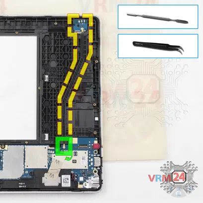 Cómo desmontar Lenovo Tab M10 TB-X605L, Paso 9/1