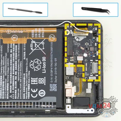 How to disassemble Xiaomi Mi 9T, Step 11/1