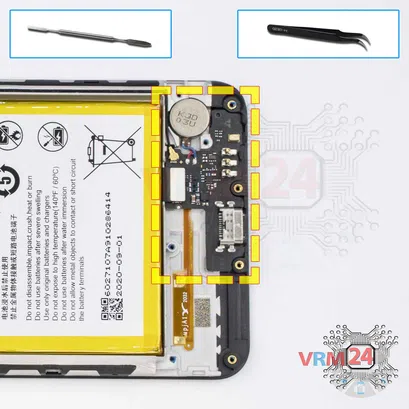 How to disassemble ZTE Blade 20 Smart, Step 11/1