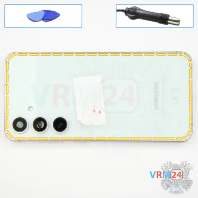 Как разобрать Samsung Galaxy S24 FE SM-S721, Шаг 3/1