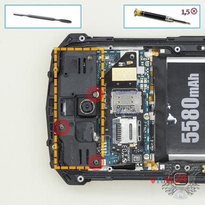 How to disassemble Doogee S60 IP68, Step 13/1
