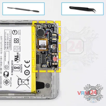 How to disassemble Asus ZenFone 3 Laser ZC551KL, Step 11/1