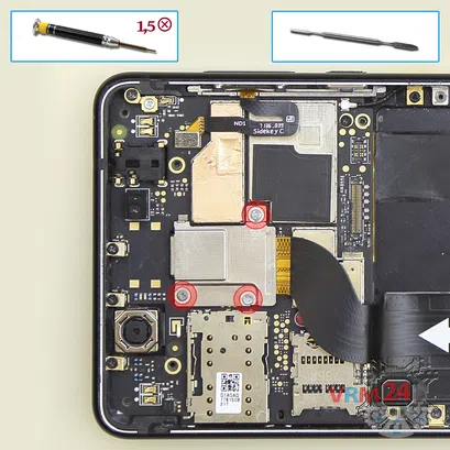 Cómo desmontar Nokia 5 (2017) TA-1053, Paso 10/1