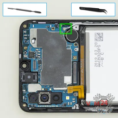 How to disassemble Samsung Galaxy A70 SM-A705, Step 12/1