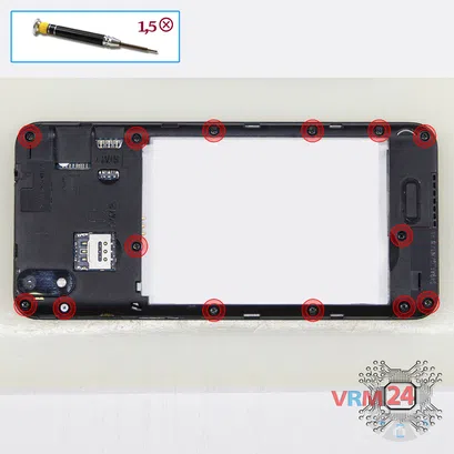 How to disassemble Fly Life Compact 4G, Step 3/1