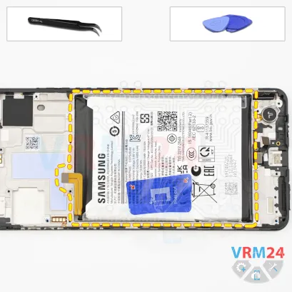 How to disassemble Samsung Galaxy M55 SM-M556, Step 15/1