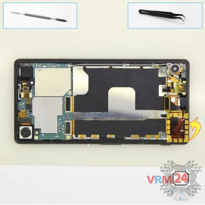 How to disassemble Sony Xperia Z3 Plus, Step 8/1