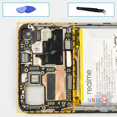 How to disassemble Realme 8 Pro, Step 14/1