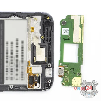 How to disassemble HTC Desire 620G, Step 6/3