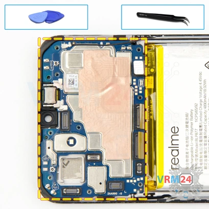 How to disassemble Realme C31, Step 11/1