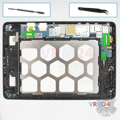 Cómo desmontar Samsung Galaxy Tab A 9.7'' SM-T555, Paso 14/1