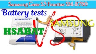Samsung Gear S3 Frontier SM-R760 HSABAT 🔋 battery tests