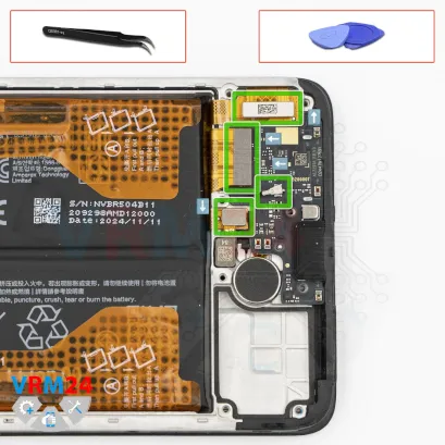 How to disassemble Xiaomi Redmi Note 14, Step 9/1