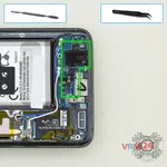 Cómo desmontar Samsung Galaxy S9 SM-G960, Paso 10/1