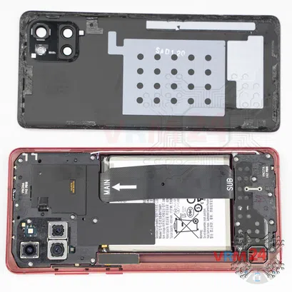Cómo desmontar Samsung Galaxy Note 10 Lite SM-N770, Paso 2/2