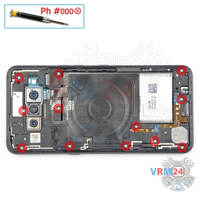 How to disassemble LG V50 ThinQ, Step 4/1