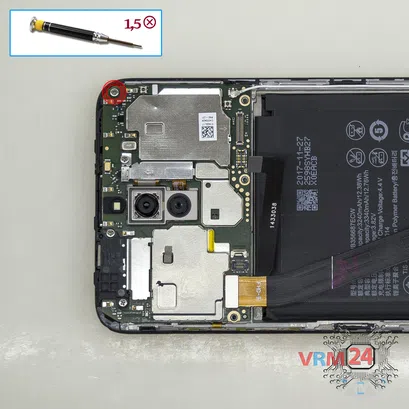 How to disassemble Huawei Nova 2i, Step 11/1