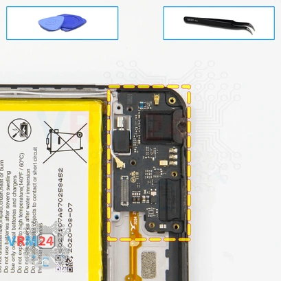 How to disassemble ZTE Blade V20 Smart, Step 13/1
