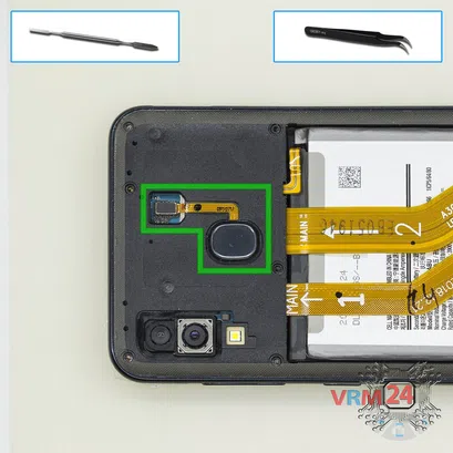 Как разобрать Samsung Galaxy A30 SM-A305, Step 4/1