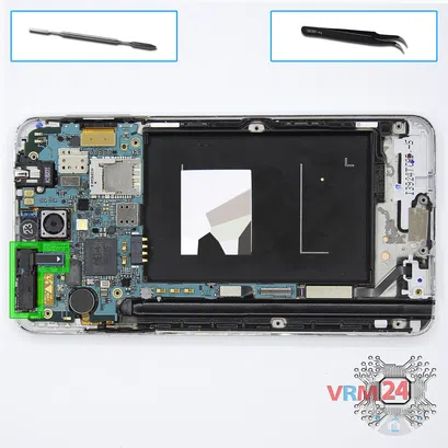Cómo desmontar Samsung Galaxy Note 3 SM-N9000, Paso 8/1