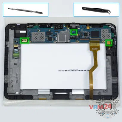 Cómo desmontar Samsung Galaxy Tab 8.9'' GT-P7300, Paso 13/1