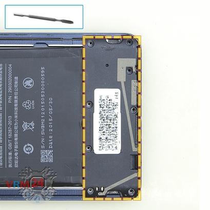 How to disassemble Xiaomi Mi Note, Step 6/1