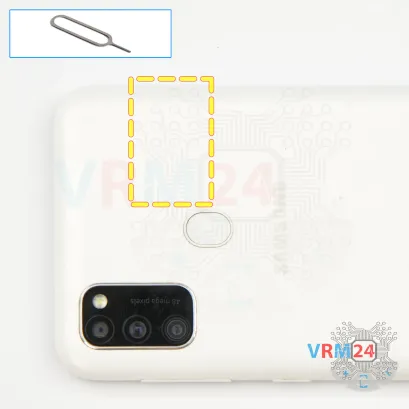 How to disassemble Samsung Galaxy M30s SM-M307, Step 2/1