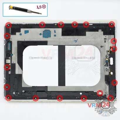 How to disassemble Samsung Galaxy Tab S2 9.7'' SM-T819, Step 3/1
