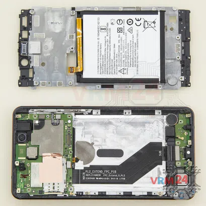 How to disassemble Nokia 6.1 TA-1043, Step 7/2