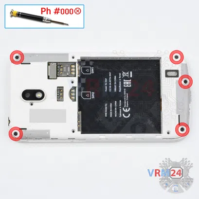 How to disassemble Nokia 1 TA-1047, Step 5/1