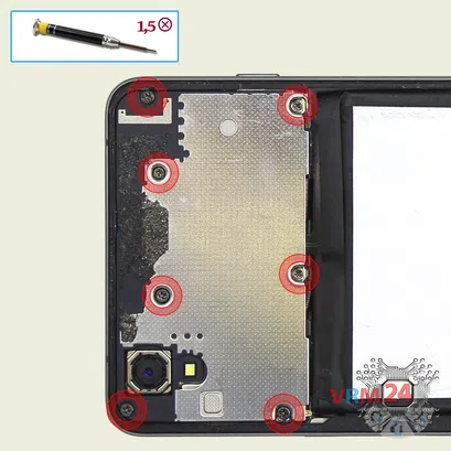 How to disassemble One Plus X E1001, Step 2/1