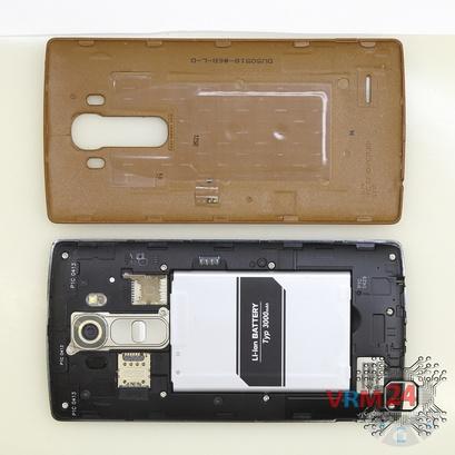 How to disassemble LG G4 H818, Step 1/2