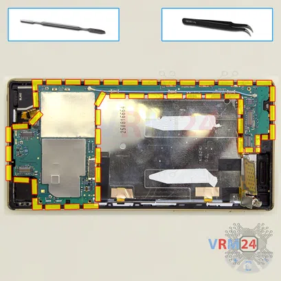 Como desmontar Sony Xperia Z5, Passo 16/1