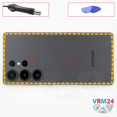 Como desmontar Samsung Galaxy S25 Ultra SM-S938 por si mesmo, Passo 4/1